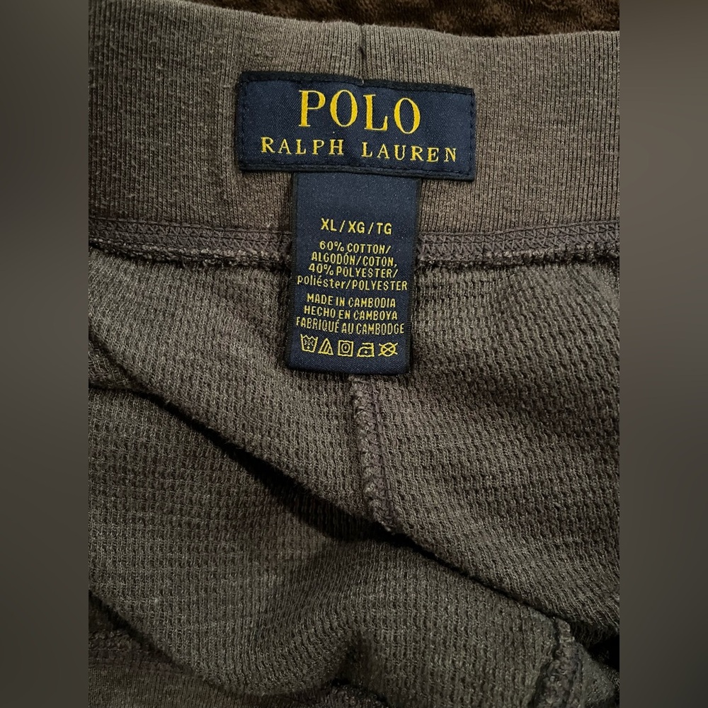 Polo by Ralph Lauren Men’s Gray Cotton Polyester Drawstring Pocket Shorts, Sz XL - Picture 4 of 8